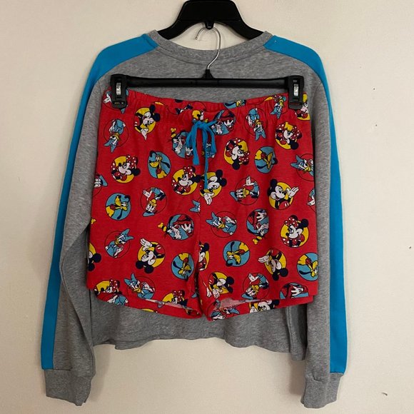 Disney MICKEY & FRIENDS Terry Sweatshirt and Shorts Set XL - Picture 6 of 12